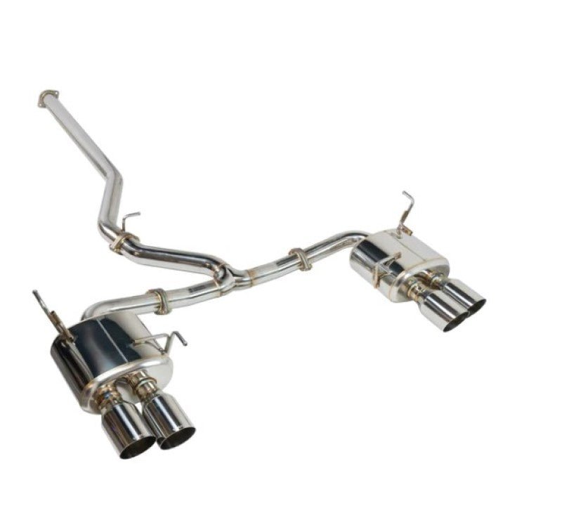 Remark RK-C4076S-02N - REMRK-C4076S-02N - Remark 08-14 Subaru WRX STi GR Hatch Cat-Back Exhaust w/ SS Quad Tips (Non-Resonated) - Shipped in Europe - Tuningsupply.com