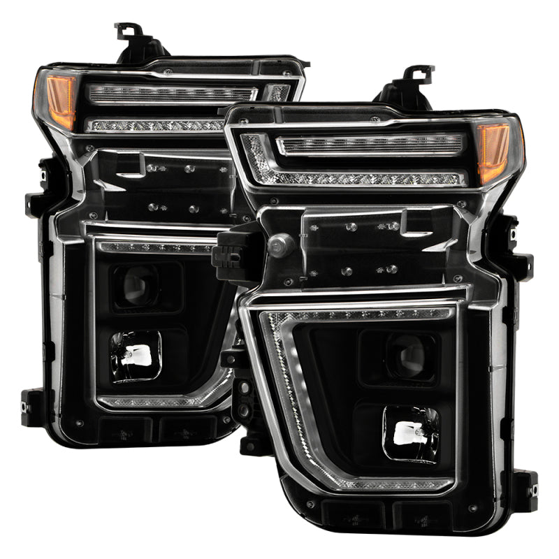 SPYDER - SPY5088796 - Spyder 20-23 Chevy Silverado 2500/3500 Proj Headlights - LED DRL - Black PRO-YD-CSHD20SI-SEQ-BK - Shipped in Europe - Tuningsupply.com