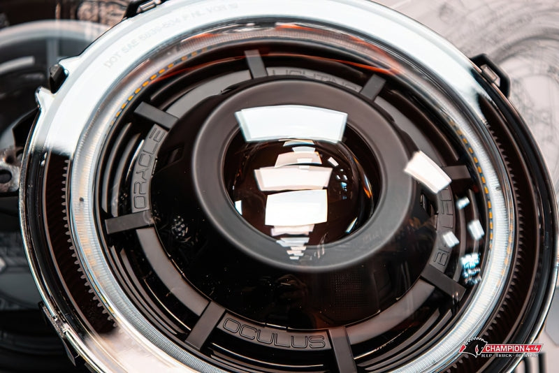 ORACLE Lighting 5839-023 - ORL5839-023 - Oracle Jeep JL/Gladiator JT Oculus Bi-LED Projector Headlights - Amber/White Switchback - Shipped in Europe - Tuningsupply.com