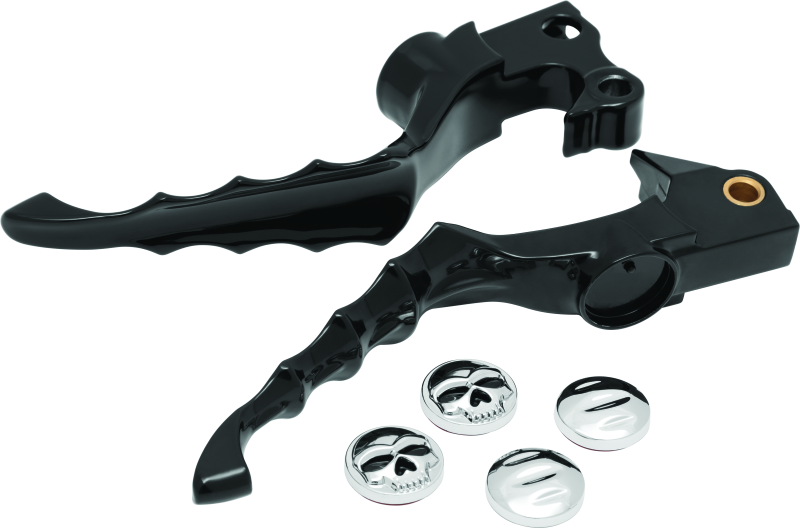 Kuryakyn 1092 - KUR1092 - Kuryakyn Zombie Levers 04-13 XL Models Gloss Black - Shipped in Europe - Tuningsupply.com