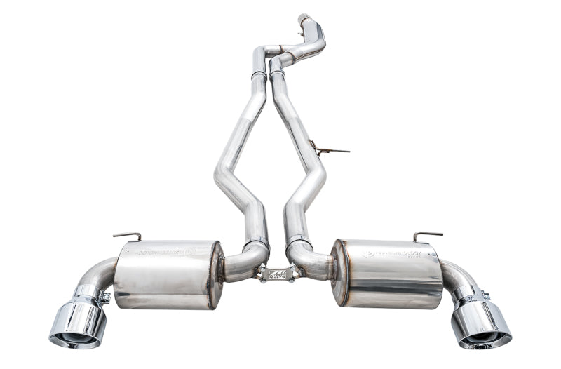 AWE Tuning 3020-32058 - AWE3020-32058 - AWE 2020 Toyota Supra A90 Non-Resonated Touring Edition Exhaust - 5in Chrome Silver Tips - Shipped in Europe - Tuningsupply.com