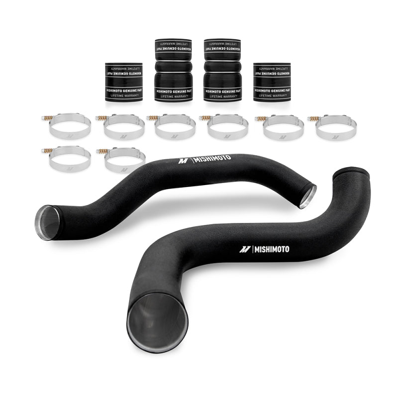Mishimoto MMINT-F2D-99KBKBK - MISMMINT-F2D-99KBKBK - Mishimoto 99-03 Ford 7.3L Powerstroke PSD Black Intercooler Kit w/ Black Pipes - Shipped in Europe - Tuningsupply.com