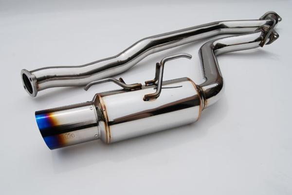 Invidia - INVHS08SW5GRT - Invidia 08+ WRX Hatch / 08 STi 76mm RACING Titanium Tip Cat-back Exhaust - Shipped in Europe - Tuningsupply.com