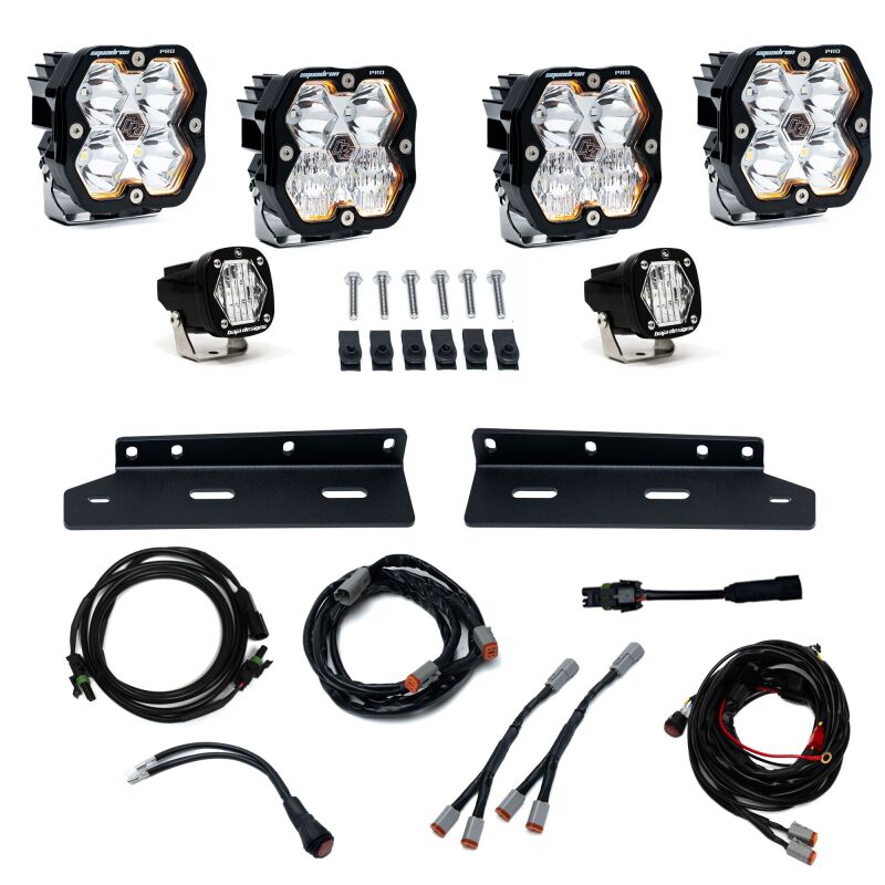 Baja Designs 440020 - BAJ440020 - Baja Designs 21-25 Ford Raptor Squadron Pro 2.0/S1 Fog Pocket Kit (Multi Patterns) - Clear - Shipped in Europe - Tuningsupply.com