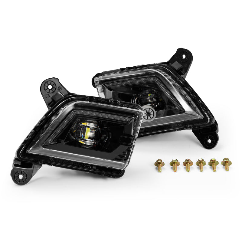 AlphaRex 210017 - ARX210017 - AlphaRex 19-23 Chevrolet Silverado 2500/3500HD DoubleTap Dual Color LED Projector Fog Lights - Shipped in Europe - Tuningsupply.com