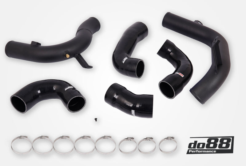 do88 TR-340-DO88-3-S - DOBTR-340-DO88-3-S - do88 Audi/Seat/Skoda/Volkswagen 1.8T/2.0T (MQB) do88 Intercooler Pressure Pipes w/Black Hoses - Shipped in Europe - Tuningsupply.com