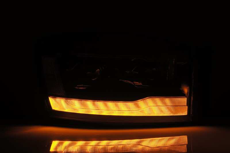 AlphaRex 880535 - ARX880535 - AlphaRex 06-08 Dodge Ram 1500HD LUXX LED Projector Headlights Plank Style Black w/Seq Signal/DRL - Shipped in Europe - Tuningsupply.com