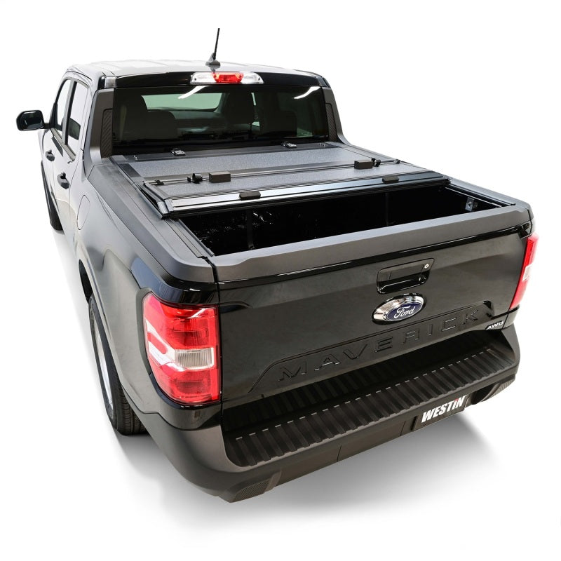 Westin 19-44795 - WES19-44795 - Westin 22-26 Ford Maverick 4WD 4ft. 6in. Bed Hard Tri-Fold Tonneau Cover - Black - Shipped in Europe - Tuningsupply.com