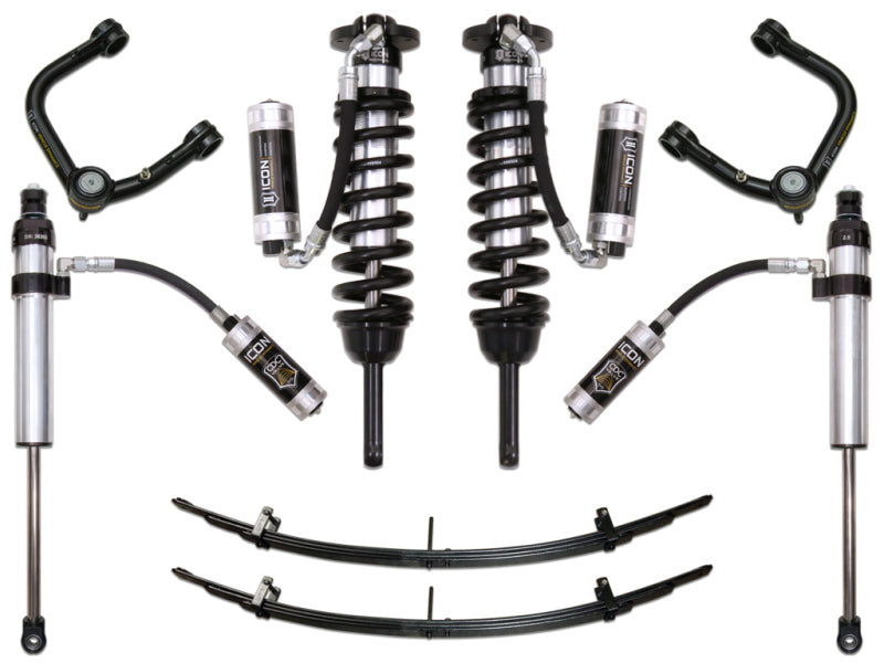 ICON - ICOK53006T - ICON 05-15 Toyota Tacoma 0-3.5in/2016+ Toyota Tacoma 0-2.75in Stg 6 Suspension System w/Tubular Uca - Shipped in Europe - Tuningsupply.com