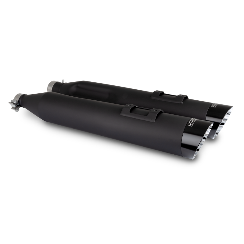 Vance and Hines 47960 - VAH47960 - Vance & Hines Harley-Davidson M8 Touring Razorback 450 Slip-ons - Black - Shipped in Europe - Tuningsupply.com