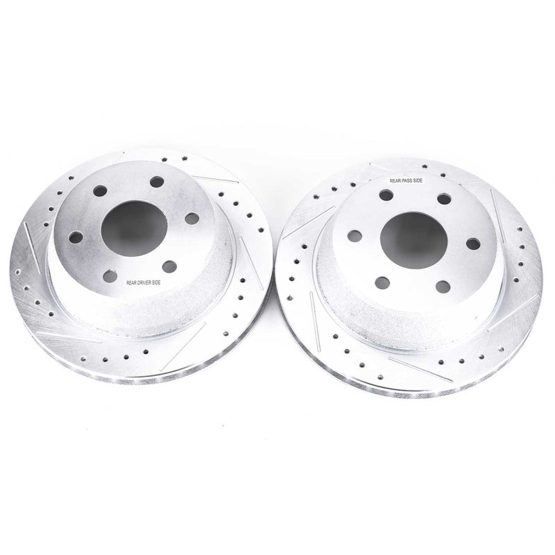 PowerStop AR8645XPR - PSBAR8645XPR - Power Stop 02-06 Cadillac Escalade Rear Evolution Drilled & Slotted Rotors - Pair - Shipped in Europe - Tuningsupply.com