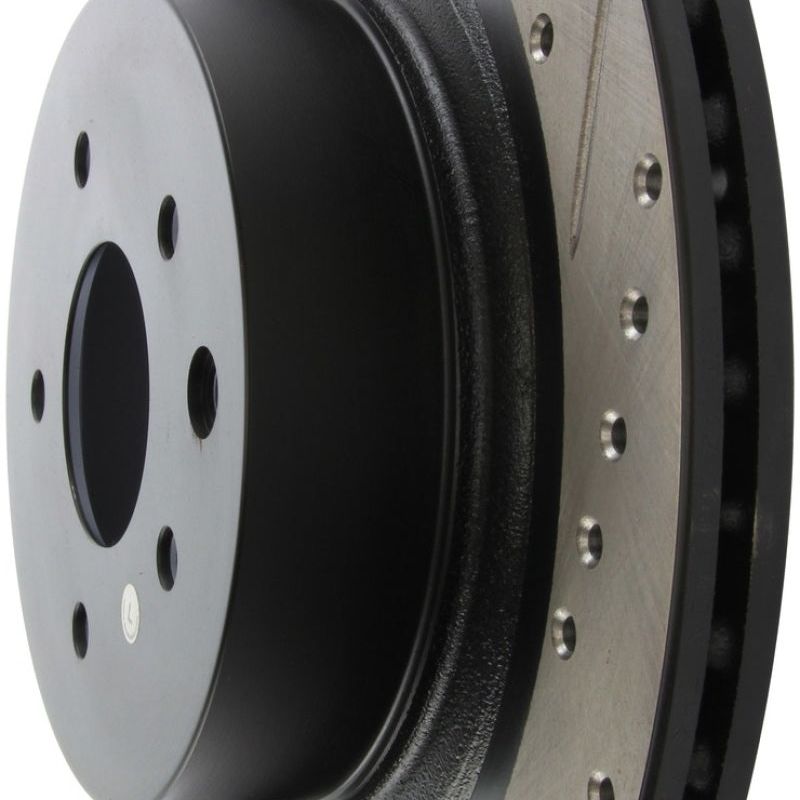 Stoptech 127.42101L - STO127.42101L - StopTech Infiniti G37 / Nissan 370Z SportStop Slotted & Drilled Rear Left Rotor - Shipped in Europe - Tuningsupply.com