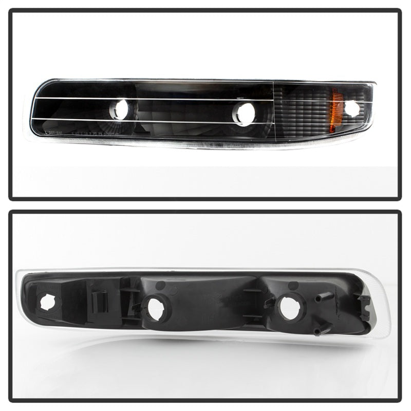 SPYDER 5064271 - SPY5064271 - xTune Chevy Silverado 99-02 Amber Reflector Bumper Lights Black CBL-JH-CS99-AM-BK - Shipped in Europe - Tuningsupply.com