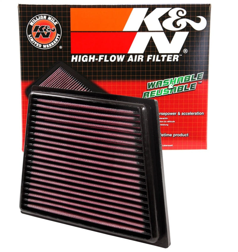 K&N Engineering 33-2955 - KNN33-2955 - K&N 08 Ford Fiesta 1.25L-L4 Drop In Air Filter - Shipped in Europe - Tuningsupply.com