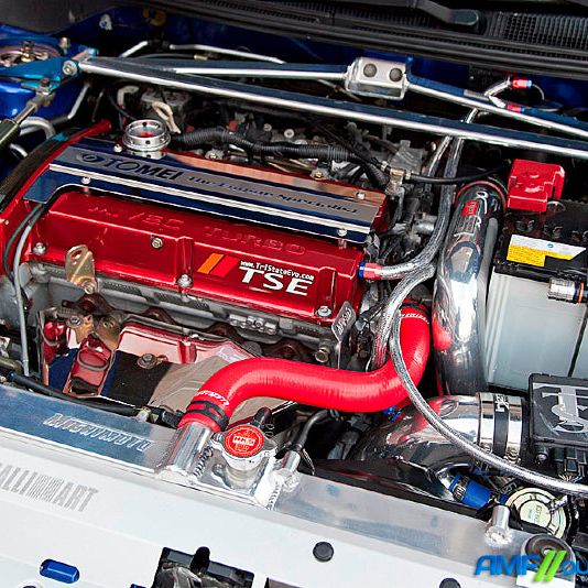 Mishimoto MMRAD-EVO-01 - MISMMRAD-EVO-01 - Mishimoto 03-07 Mitsubishi Lancer Evo Manual Aluminum Radiator - Shipped in Europe - Tuningsupply.com