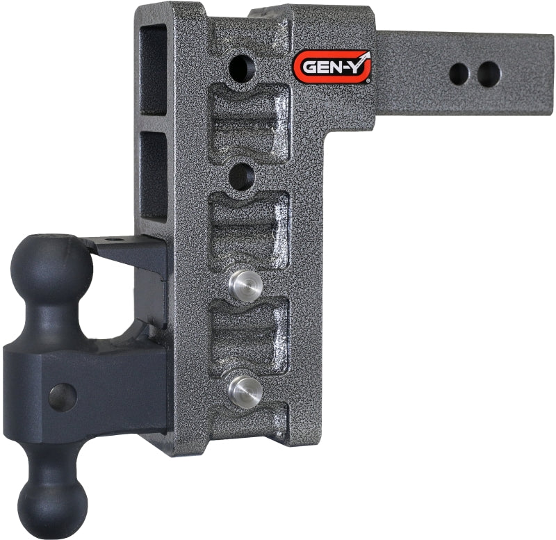 GEN-Y Hitch GH-1624 - GENGH-1624 - Gen-Y Mega Duty 2.5in Shank 9in Drop 3.5K TW 32K Hitch w/GH-0161 Dual-Ball/Pintle Lock - Shipped in Europe - Tuningsupply.com