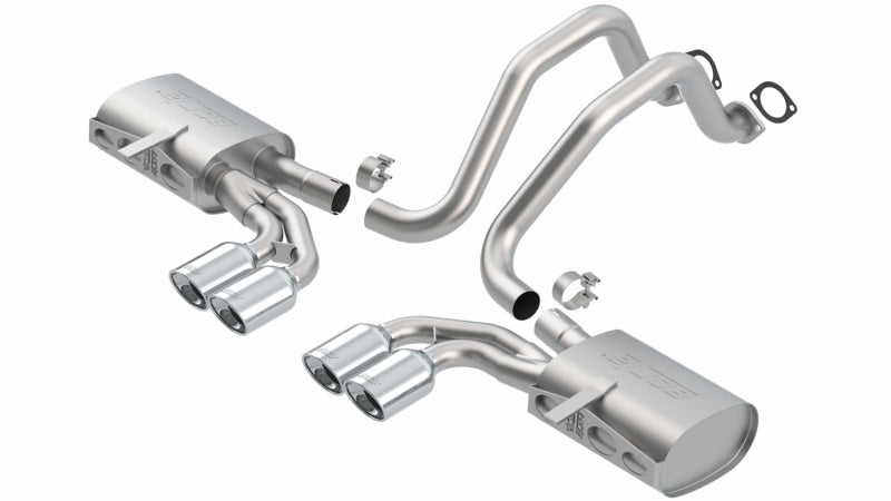 Borla 140426 - BOR140426 - Borla 97-04 Chevrolet Corvette 5.7L 8cyl Touring SS Catback Exhaust - Shipped in Europe - Tuningsupply.com