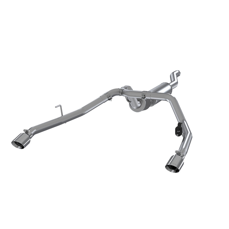 MBRP PS5538AL - MBRPS5538AL - MBRP 2020 Jeep Gladiator 3.6L 2.5in Dual Rear Exit Cat Back Exhaust Aluminized - Shipped in Europe - Tuningsupply.com
