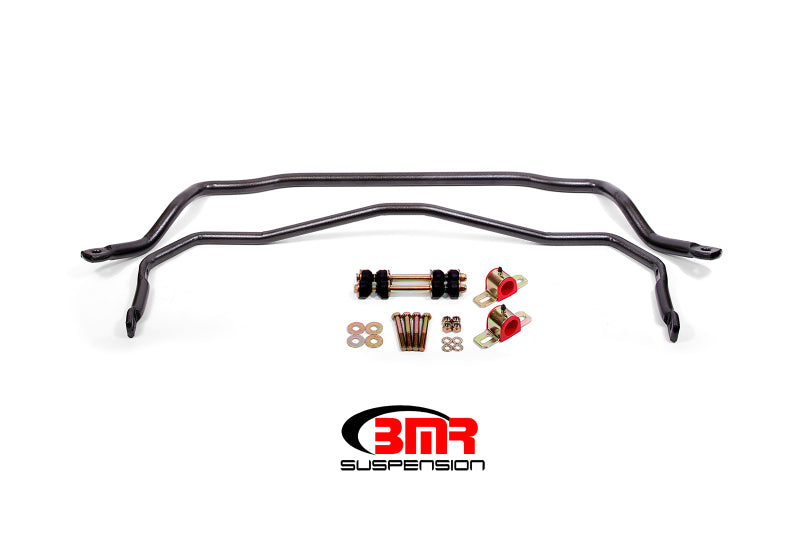 BMR Suspension SB028H - BMRSB028H - BMR 64-72 A-Body Front & Rear Sway Bar Kit w/ Bushings - Black Hammertone - Shipped in Europe - Tuningsupply.com