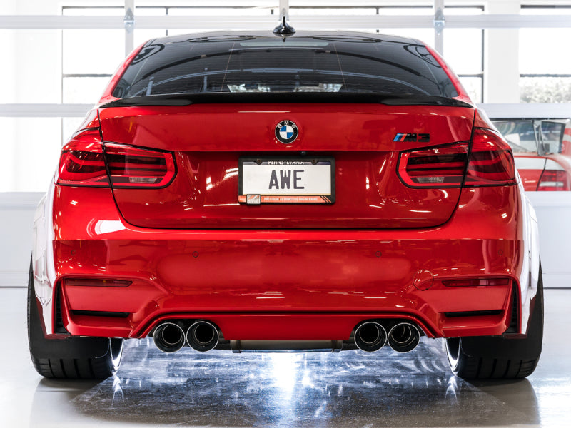 AWE Tuning 3025-43074 - AWE3025-43074 - AWE Tuning BMW F8X M3/M4 SwitchPath Catback Exhaust - Diamond Black Tips - Shipped in Europe - Tuningsupply.com