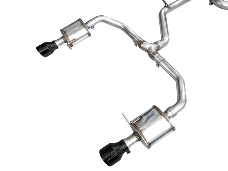 AWE Tuning 3015-33275 - AWE3015-33275 - AWE Tuning 22-25 Volkswagen Jetta GLI Touring Edition Exhaust - Diamond Black Tips - Shipped in Europe - Tuningsupply.com