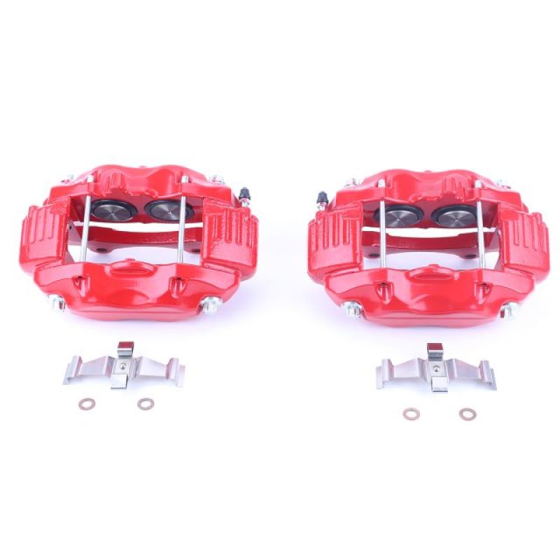 PowerStop S5086 - PSBS5086 - Power Stop 05-10 Chrysler 300 Front Red Calipers w/o Brackets - Pair - Shipped in Europe - Tuningsupply.com