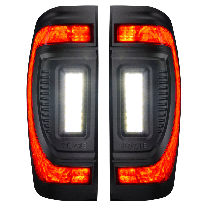 ORACLE Lighting 5927-504-T - ORL5927-504-T - Oracle 19-23 GMC Sierra Black Series Flush Style LED Tail Lights - Factory Halogen - Shipped in Europe - Tuningsupply.com