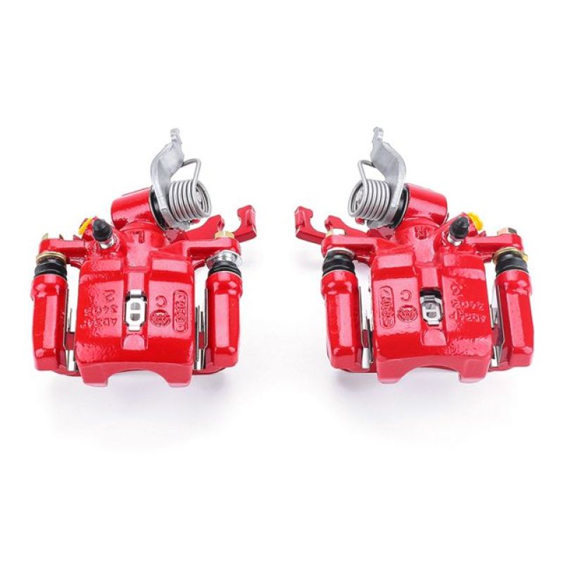 PowerStop S2088 - PSBS2088 - Power Stop 98-02 Honda Accord Rear Red Calipers w/Brackets - Pair - Shipped in Europe - Tuningsupply.com