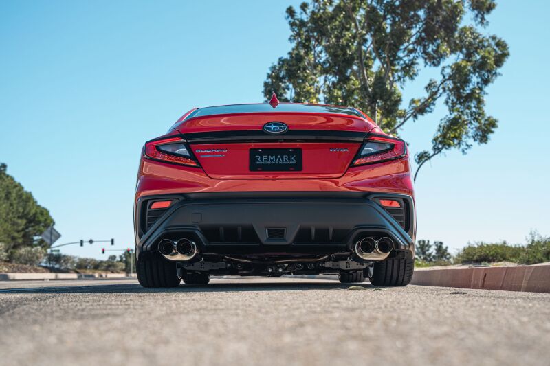Remark RO-TTVB-DM - REMRO-TTVB-DM - Remark 2022+ Subaru WRX VB Axle Back Exhaust w/Burnt Stainless Steel Dual Wall Tip - Shipped in Europe - Tuningsupply.com