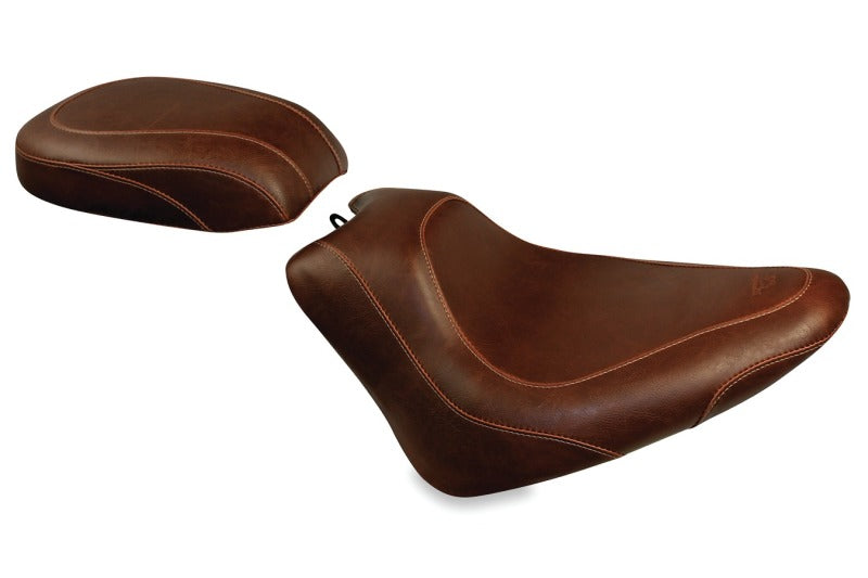 Mustang Motorcycle 76764 - MMP76764 - Mustang 11-13 Harley Blackline, 12-17 Slim/Slim S Tripper Solo Seat - Distressed Brown - Shipped in Europe - Tuningsupply.com