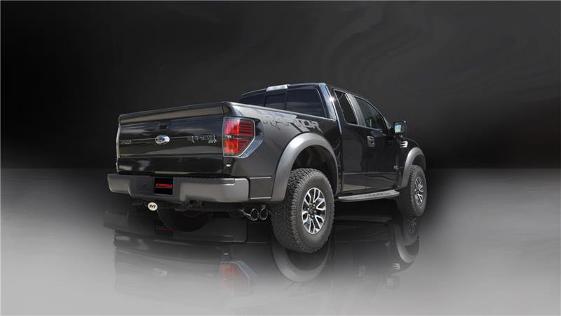 CORSA Performance 14759BLK - COR14759BLK - Corsa 2011-2014 Ford F-150 Raptor 6.2L V8 133in Wheelbase Black Xtreme Cat-Back Exhaust - Shipped in Europe - Tuningsupply.com