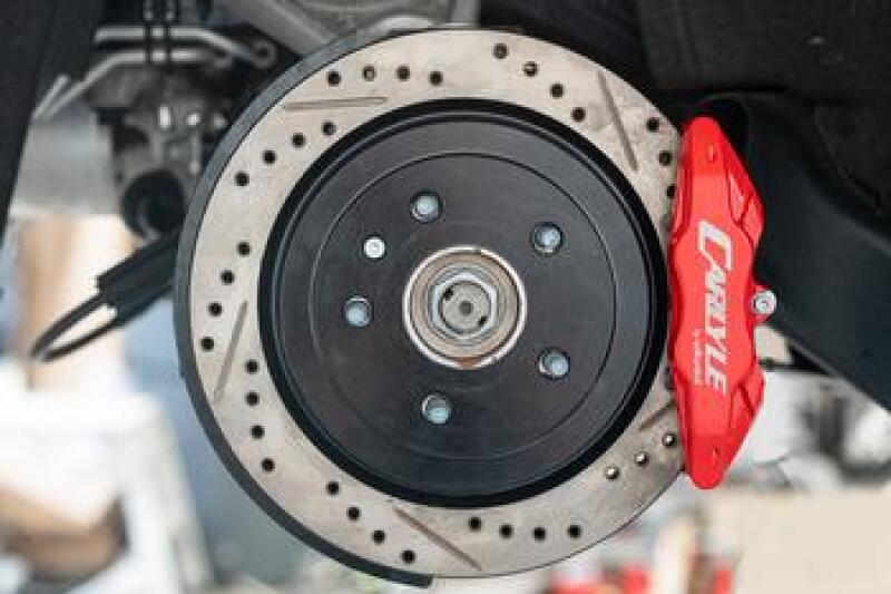 BMR Suspension DBK573 - BMRDBK573 - BMR 14-19 Chevrolet Corvette Brake Kit For 15in Conversion Drilled And Slotted Rotors/Red Calipers - Shipped in Europe - Tuningsupply.com