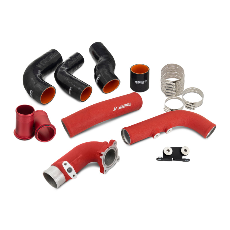Mishimoto MMINT-GRC-23KBKRD - MISMMINT-GRC-23KBKRD - Mishimoto 2023+ Toyota GR Corolla Intercooler & Pipe Kit - Black Cooler - Red Pipes - Shipped in Europe - Tuningsupply.com