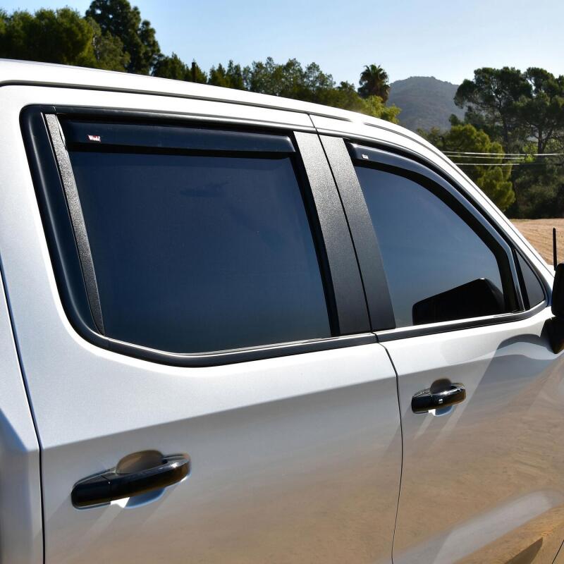 Westin 72-39429 - WES72-39429 - Westin 19-21 Chevy Silverado Crew Cab Pickup In-Channel Wind Deflector 4pc - Smoke - Shipped in Europe - Tuningsupply.com