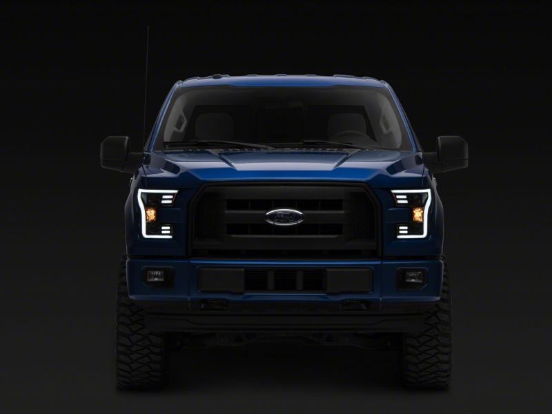 Raxiom T542837 - RAXT542837 - Raxiom 15-17 Ford F-150 G3 Projector Headlights w/ LED Accent- Black Housing (Clear Lens) - Shipped in Europe - Tuningsupply.com