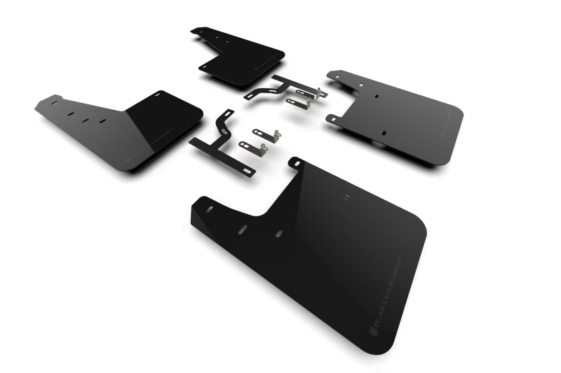 Rally Armor MF88-UR-BLK-MBK - RALMF88-UR-BLK-MBK - Rally Armor 23-25 Toyota Sequoia Black UR Mud Flap w/ Metallic Black Logo - Shipped in Europe - Tuningsupply.com