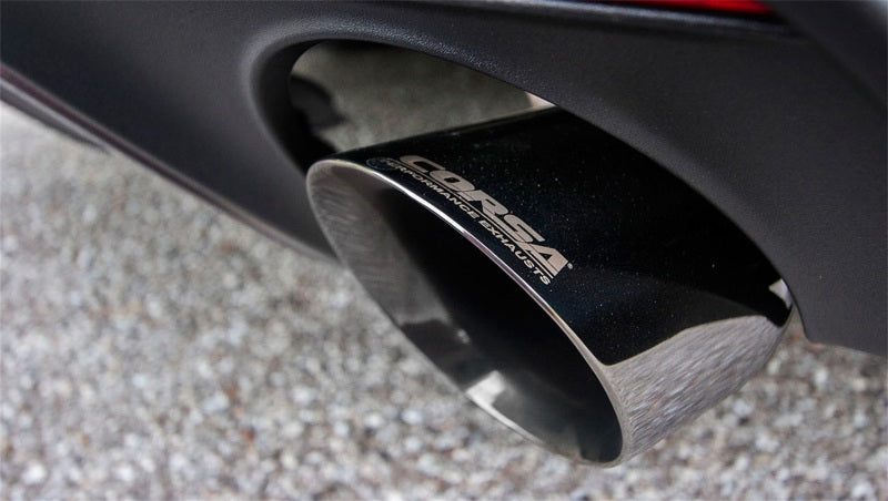CORSA Performance 14332 - COR14332 - Corsa 2015-2017 Ford Mustang GT 5.0 3in Cat Back Exhaust Polish Dual Tips (Sport) - Shipped in Europe - Tuningsupply.com