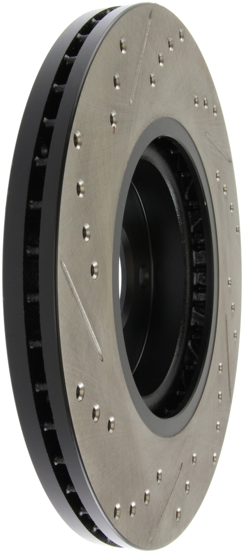 Stoptech 127.42080L - STO127.42080L - StopTech 06-07 350Z / 05-07 G35 exp Sport/ 06-07 G35X SportStop Slotted & Drilled Front Left Rotor - Shipped in Europe - Tuningsupply.com