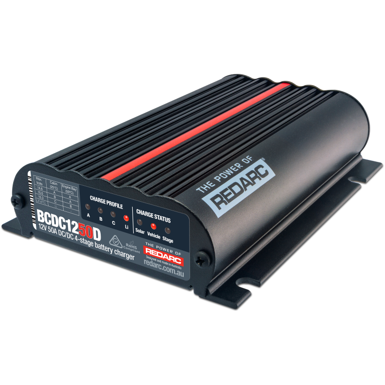 REDARC BCDC1250D - RDCBCDC1250D - REDARC DC/DC 4-Stage In-Vehicle Battery Charger - 12V 50A - Shipped in Europe - Tuningsupply.com