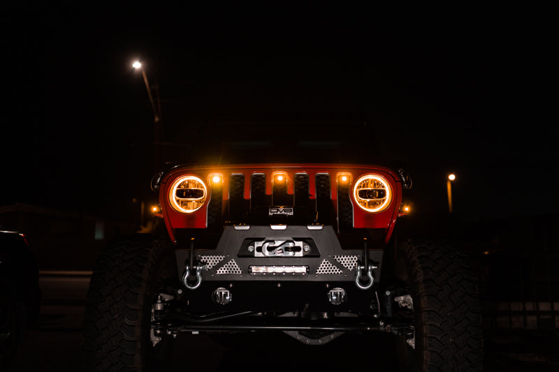 DV8 Offroad GRJL-02 - DVEGRJL-02 - DV8 Offroad 2018+ Jeep JL Grill Amber Marker Lights - Shipped in Europe - Tuningsupply.com