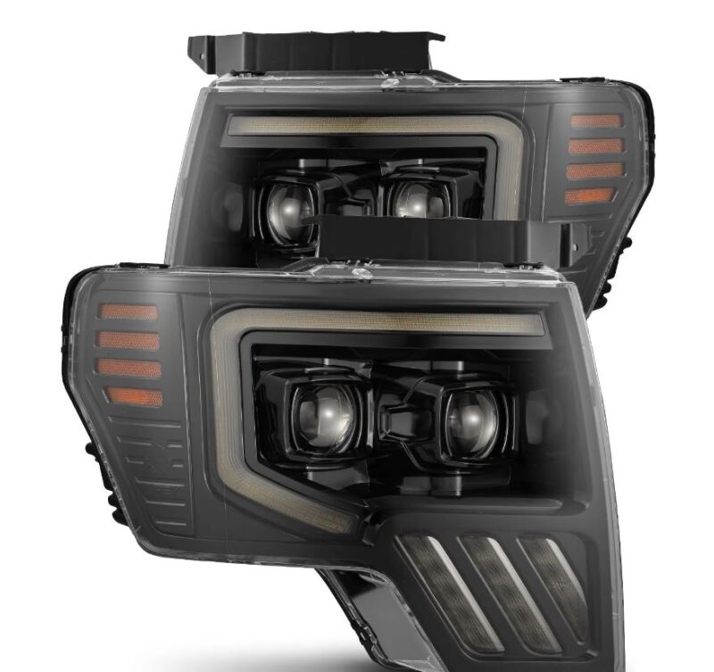 AlphaRex 880483 - ARX880483 - AlphaRex 09-14 Ford F-150 PRO-Series Projector Headlights Black w/Activation Light Seq Signal SB DRL - Shipped in Europe - Tuningsupply.com