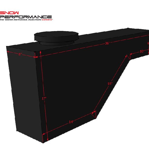 Snow Performance SNO-40015 - SNOSNO-40015 - Snow Performance 10 Gallon Tool Box Style Reservoir (Incl Front Bracket & Hardware) - Shipped in Europe - Tuningsupply.com