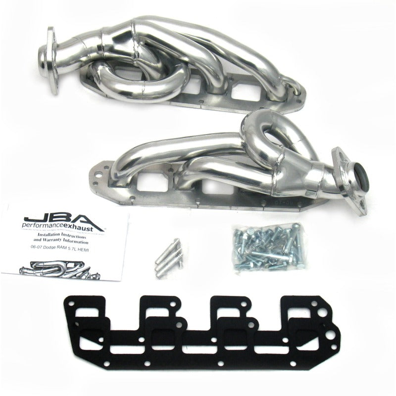 JBA 1961S-1JS - JBA1961S-1JS - JBA 03-08 Dodge RAM 5.7L HEMI 1-5/8in Primary Silver Ctd Cat4Ward Header - Shipped in Europe - Tuningsupply.com