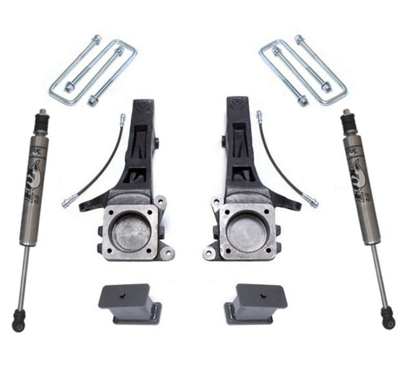 Maxtrac - MXTK886842F - MaxTrac 05-18 Toyota Tacoma 2WD 6 Lug 4in/2in MaxPro Elite Spindle Lift Kit w/FOX Shocks - Shipped in Europe - Tuningsupply.com