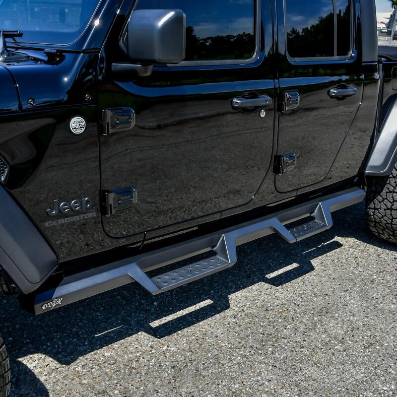 Westin 56-14165 - WES56-14165 - Westin 2020 Jeep Gladiator HDX Drop Nerf Step Bars - Textured Black - Shipped in Europe - Tuningsupply.com