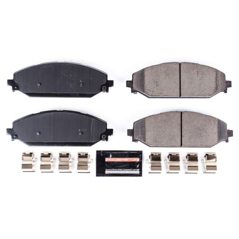 PowerStop Z23-2179 - PSBZ23-2179 - Power Stop 2019 Ram 1500 Front Z23 Evolution Sport Brake Pads w/Hardware - Shipped in Europe - Tuningsupply.com