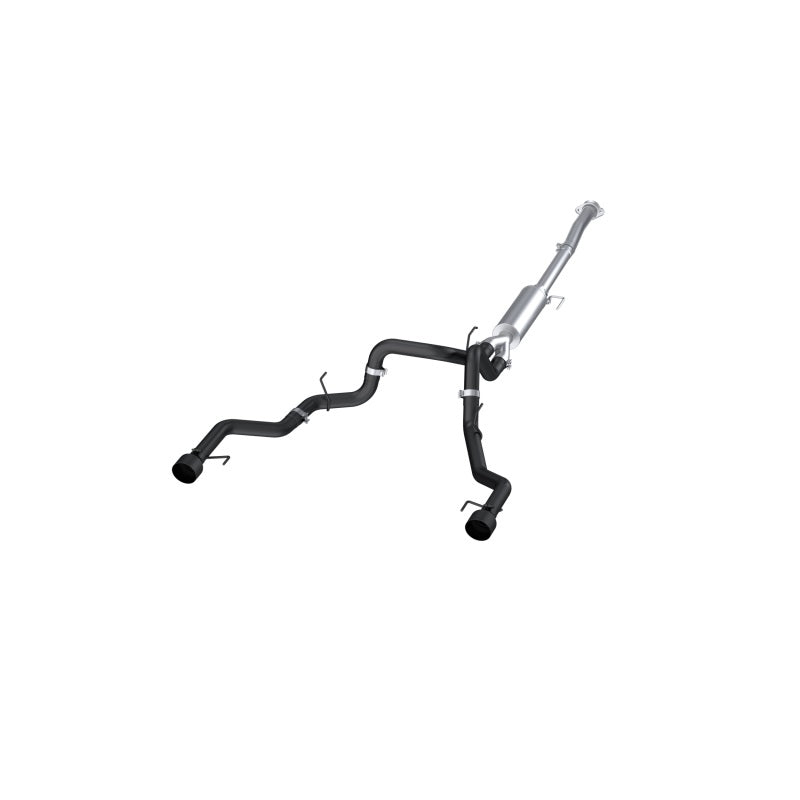 MBRP PS5268BLK - MBRPS5268BLK - MBRP 22-23 Ford F150 T304 5in OD Black Tip Dual Rear Exit 3in Black Coated Cat Back Exhaust - Shipped in Europe - Tuningsupply.com
