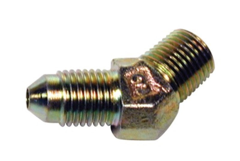 Wilwood 220-6412 - WIL220-6412 - Wilwood Inlet Fitting - 1/8-27 NPT to -3 (45) - Shipped in Europe - Tuningsupply.com