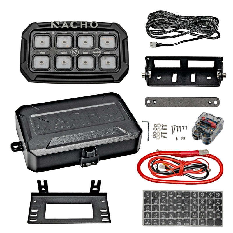Nacho Offroad Technology - NACNAC11SW - Nacho Lighting 8-Switch Auxiliary Accessory Control System - Shipped in Europe - Tuningsupply.com