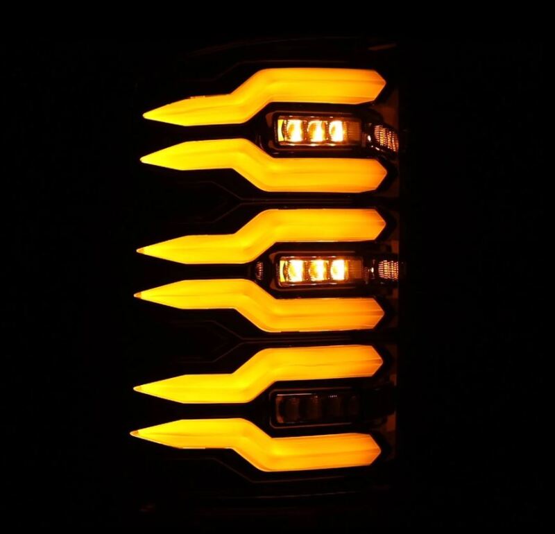 AlphaRex 630070 - ARX630070 - AlphaRex 07-13 GMC Sierra 1500/2500HD/3500HD Luxx Series LED Tail Lights - Alpha Black - Shipped in Europe - Tuningsupply.com